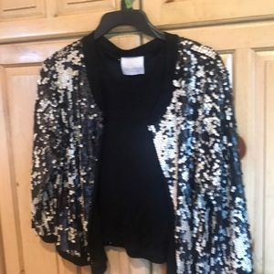 Short sequin jacket